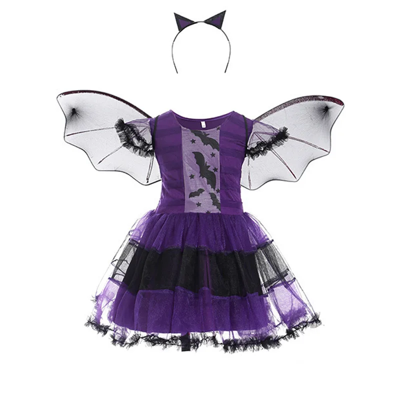 thumbnail image 1 of Disfraz de bruja de vampiro para niña, vestidos de carnaval de fantasía, disfraz de sirena Addams, novia fantasma, Caperucita Roja, 2024, 1 of 5