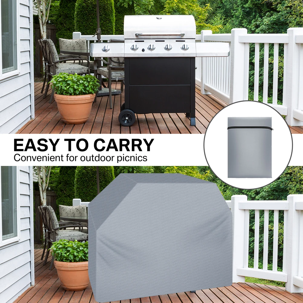 BBQ Cover Outdoor Dust Waterproof Weber Heavy Duty Grill Cover Rain Protective Outdoor Resistant Barbecue Charcoal Grill
