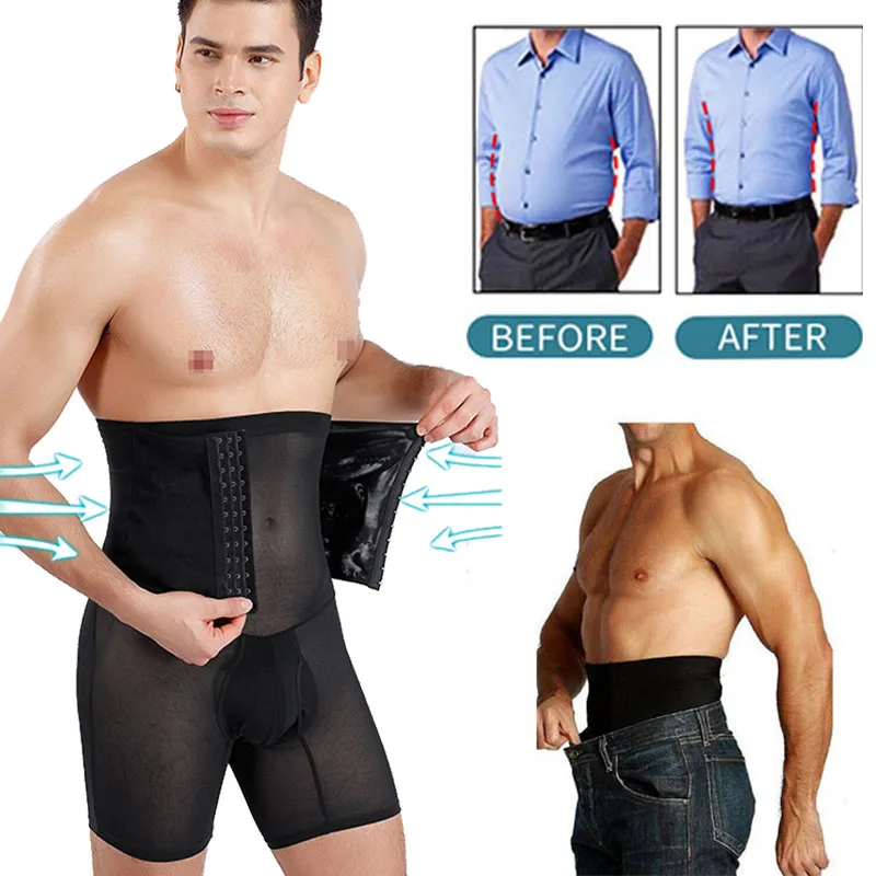 Men Body Shapers Tummy Control Panties Waist Trainer Belt Slimming