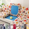 new floral printed stretch sofa seat cushion cover backrest cover protector for couch sofa cover L shape chaselong slipcovers 1