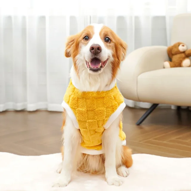 Big Dogs Clothes Winter Warm Sweater S-6XL Size Pet Clothing Golden Retriever Dog Coats Sweatshirt Pets Puppy Pullover Vest 4