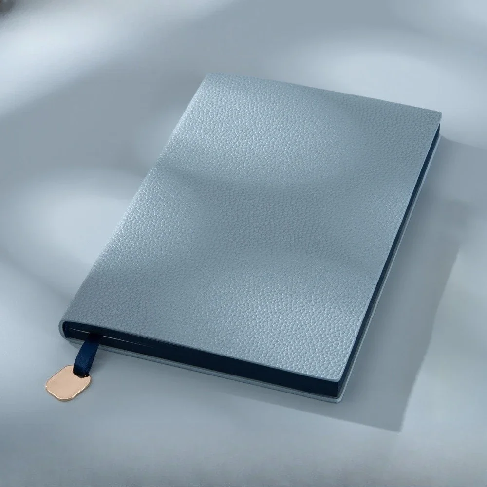 Diario de cuero de lujo: cuaderno de negocios con bordes dorados con papel premium engrosado, planificador ejecutivo y regalo corporativo creativo