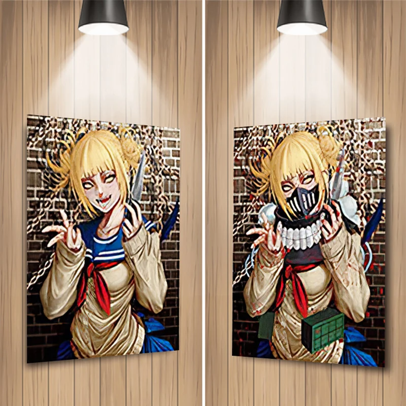 

Anime My Hero Academia Cross My Body/Himiko Toga 3D Lenticular Poster Anime Poster Wall Sticker Home Decor Gift Toy