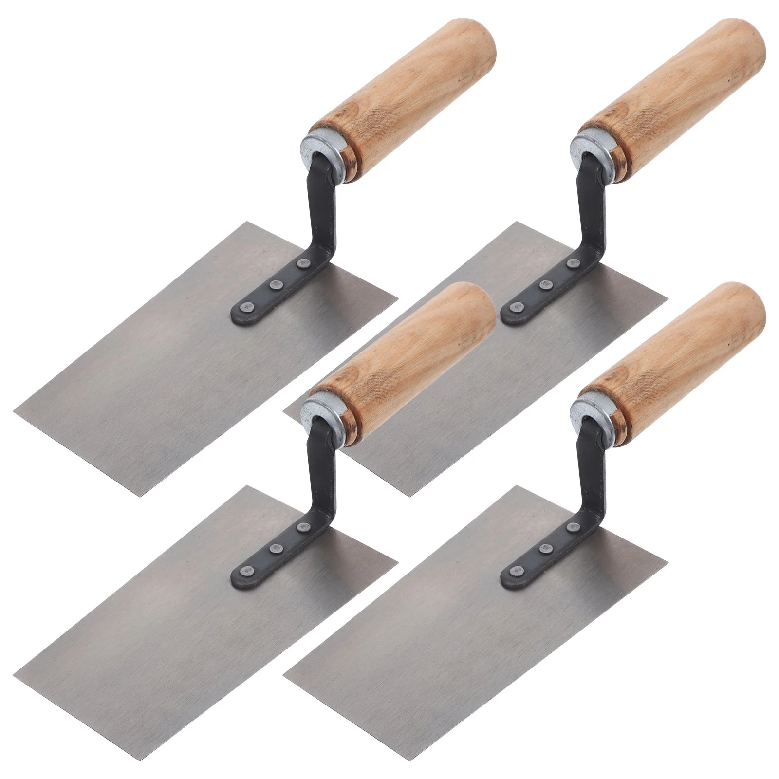 

Housoutil Stainless Spatula Stainless Steel Taping Knives 4Pcs Masonry Finishing Trowel Flat Trowel Stainless Steel Finishing