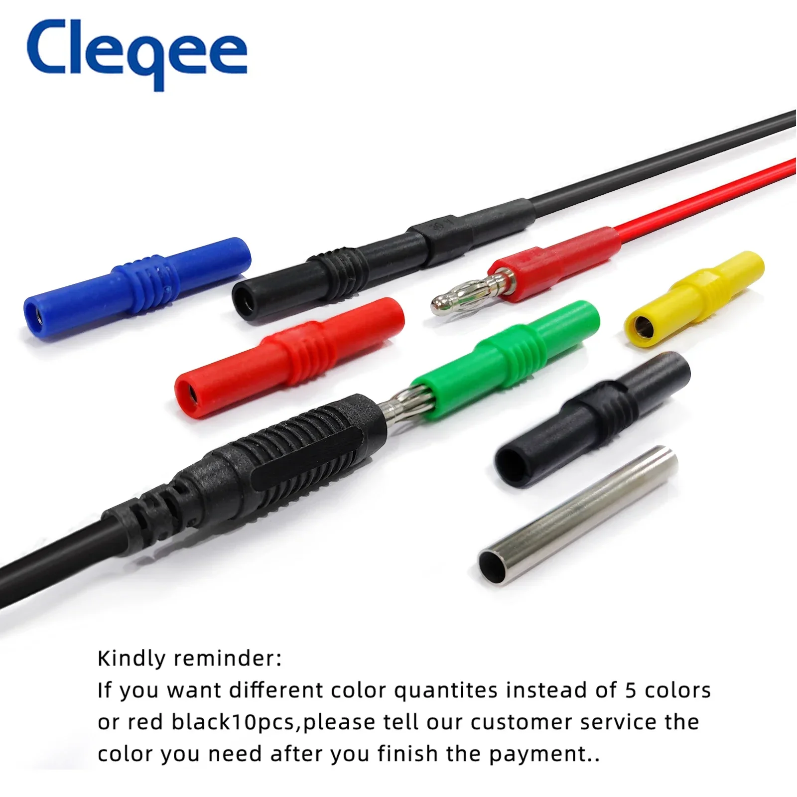 Cleqee P7023 4 мм розетка типа Банан Женский адаптер удлинитель изолированный разъем типа Банан Женский к женскому разъему (art.: 3920ba3c87add) - 3920ba3c87add
