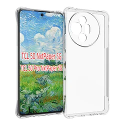 Shockproof Air Cushion Clear Silicone Case - Soft TPU Back Cover - TCL 50 Nxtpaper 5G (Airbag Case)
