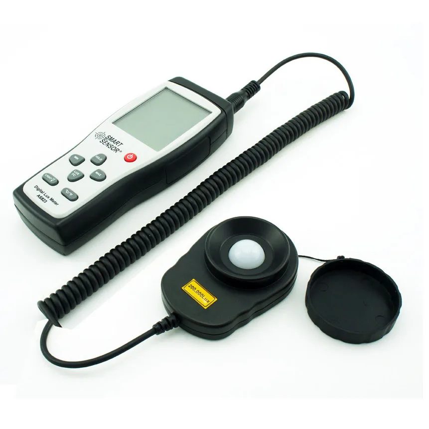 AS823 Digital Lux Meter Light Meter Illuminance Flow Light Measurement 1~100.000lux