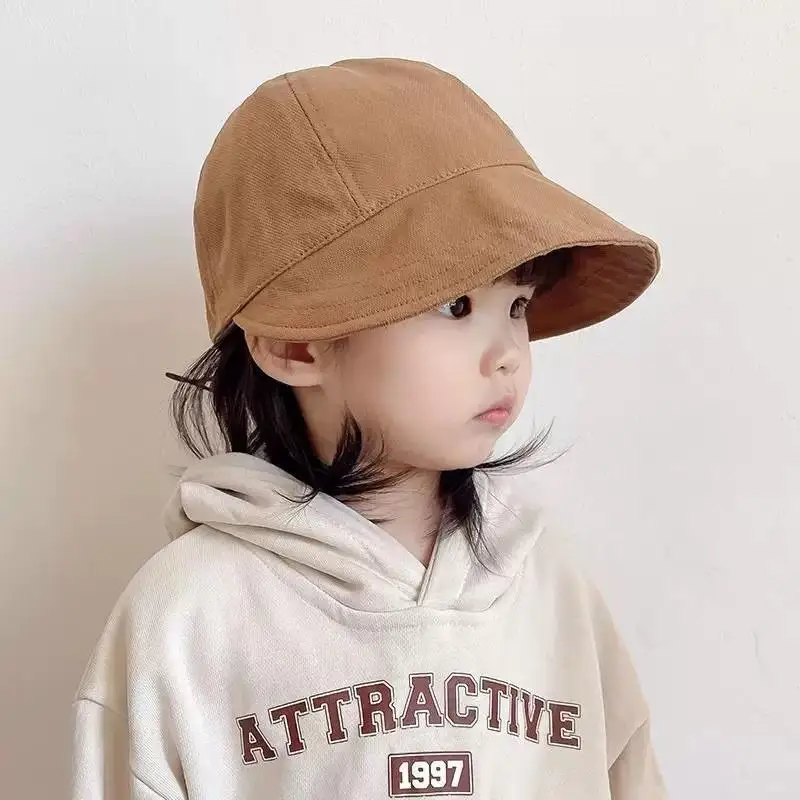 Baby Baseball Cap Boy Duck Tongue Cap Kids Sun Hats Smiley Letters Boys Girls Travel Sunshade Korean