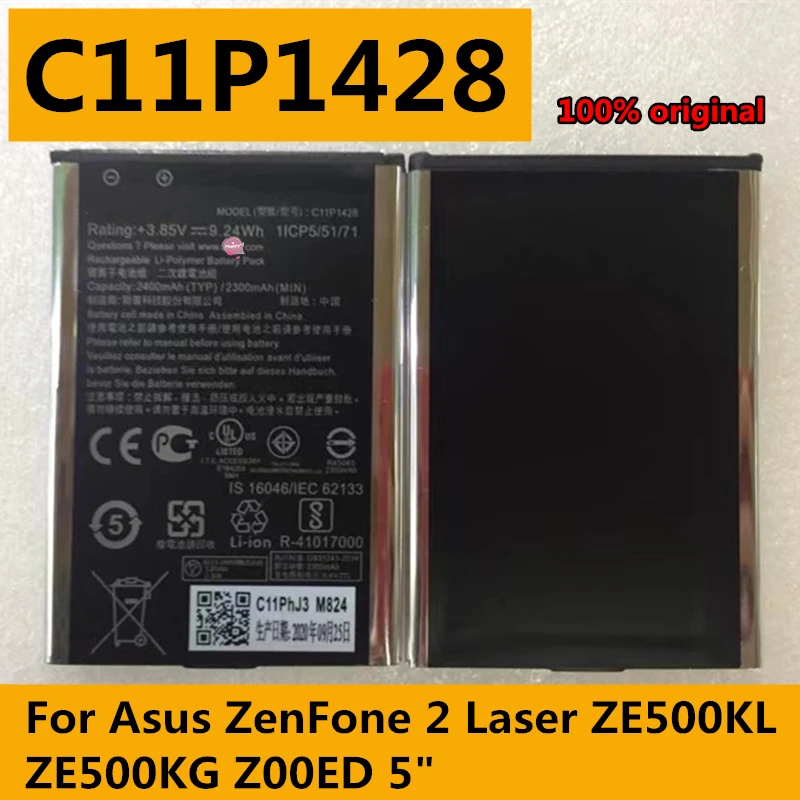 Original 2900mAh C11P1428 Replacement Battery For Asus Zenfone 2 Zenfone2 Laser ZE500KL ZE500KG Z00ED Batteries | Мобильные телефоны