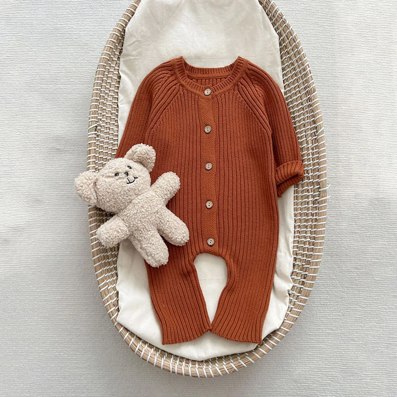 Autumn Baby Knit Romper Sweater Jumpsuit