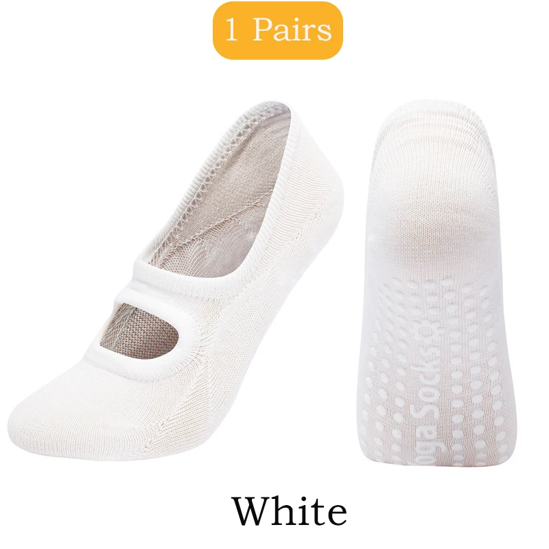 2 أزواج اليوغا الجوارب للنساء القطن سيليكون المضاد...