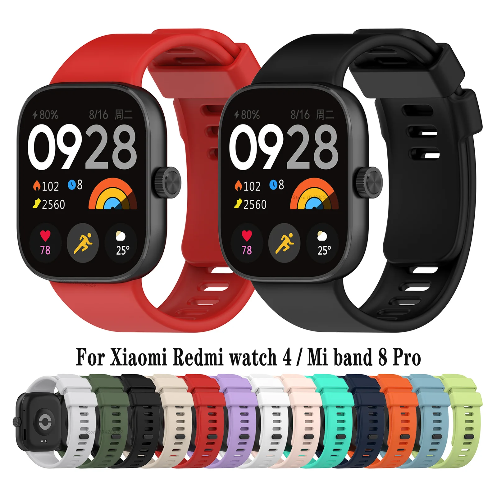 Enhanced Silicone Sport Strap - Premium Smart Watch Bracelet Band Accessories