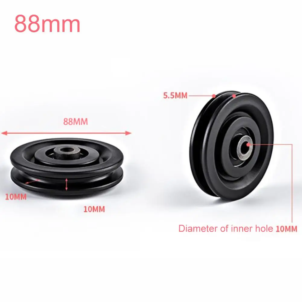 4 Pcs Bearing Pulley 60 70 88 90 95mm Nylon Silent Pulley For Strength Gym Equipment Longmen Frame Accessories fitness cable pulley fitness pulley cable fitness pulley