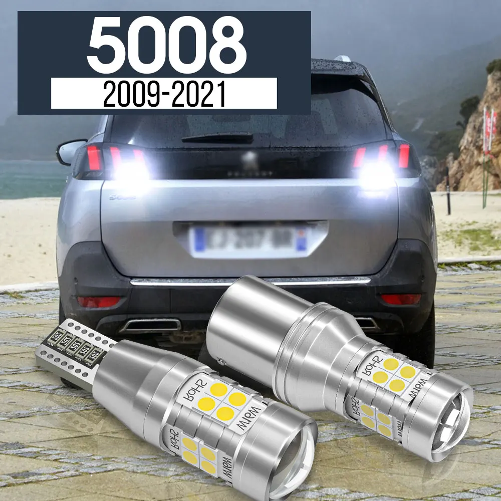 

2x LED Backup Light Reverse Lamp Blub Canbus Accessories For Peugeot 5008 2009-2021 2010 2011 2012 2014 2015 2016 2017 2018 2019