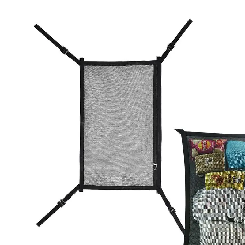 

Car Ceiling Cargo Net Universal Double Layers Design Large Capacity Cargo Net For Cloth Grocery Auto Internal Accessories