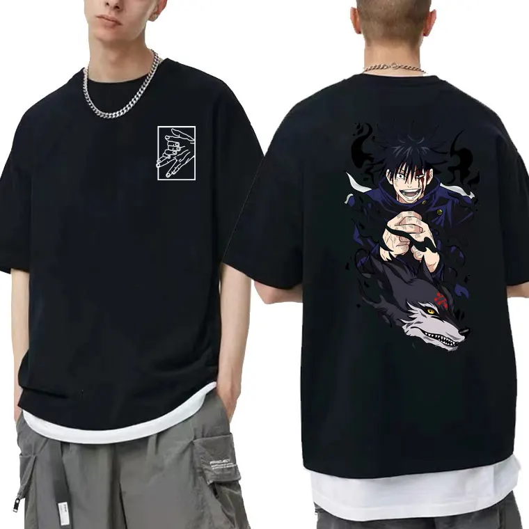 

Anime Jujutsu Kaisen Fushiguro Megumi Graphic T-shirt Men Women Manga Oversized Short Sleeve T Shirt Male Cartoon Vintage Tshirt