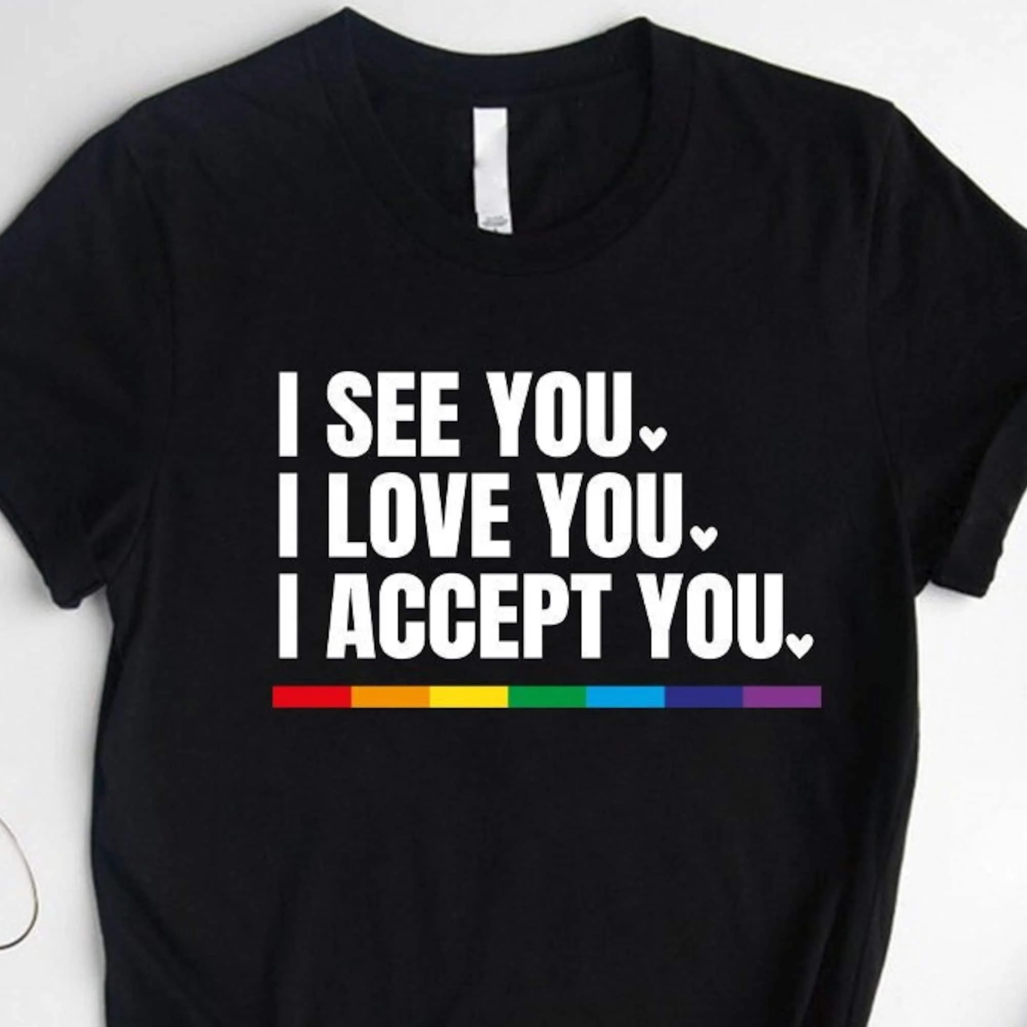 Love Is T Shirt Lgbtq Pride Ally I See You Accetta Gay Sweat Lesbiche