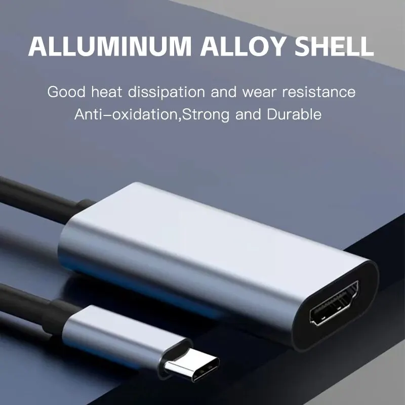 4K Converter Cable USB 3.1 Male to HDMI Female Type C to HDTV Converter for Laptop Tablet MacBook pro Air Chromebook