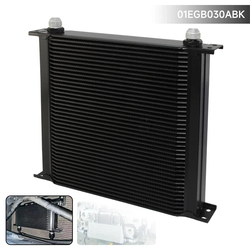 

AN10 34/40 Row Aluminum Engine Oil Cooler Radiator Transmission MOCAL Style Black/Silver
