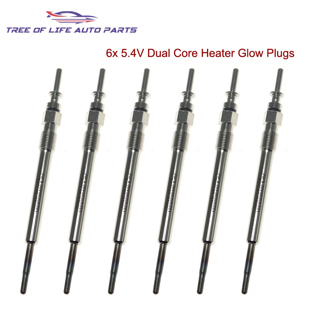 4 6x 5 4V New Glow Plugs For BMW 1 2 3 4 5 6 7 Series X1 X3 X4 X5 X6 