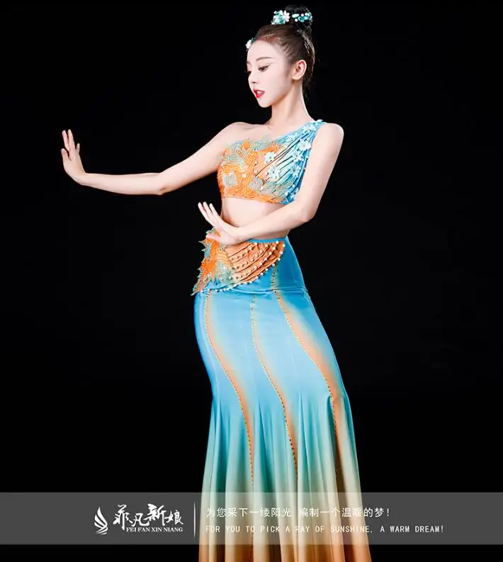 

2022 оригинальное платье павлина, таиландское женское сценическое народное платье