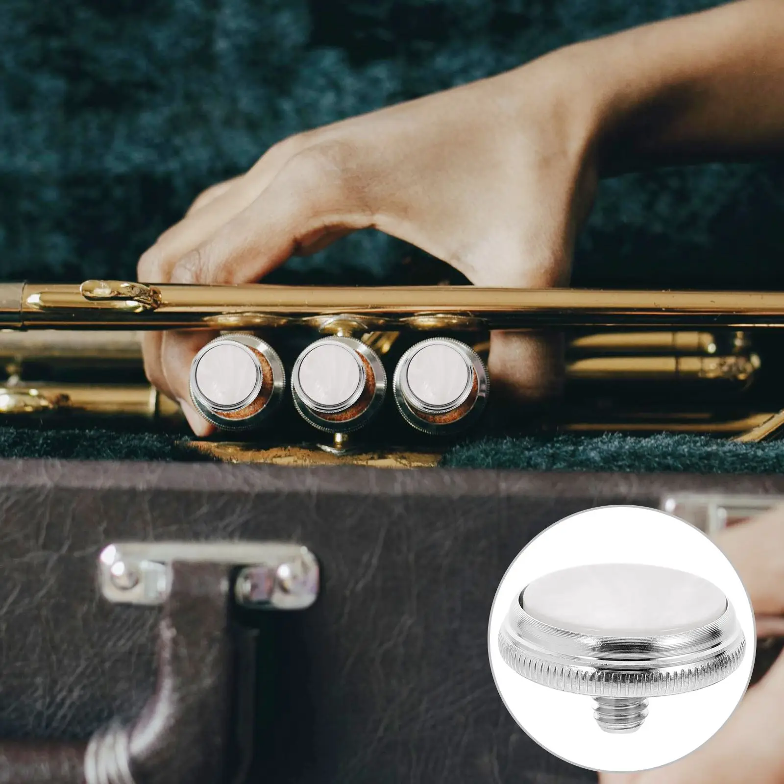 3Pcs Trumpet Instrument Piston Button Buckle Valve Caps Musical Accessory Trumpet Piston Button Press Press Hand Cover