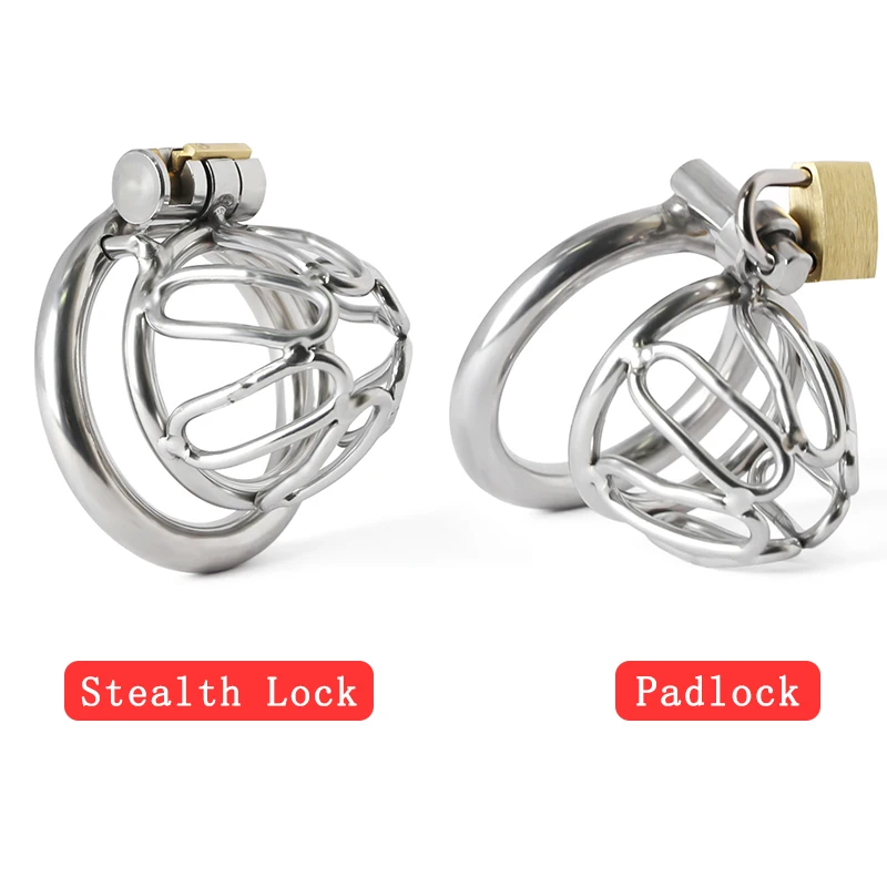 Penis Chastity Cage Stainless Steel Lockable Sex Toy for Men BDSM