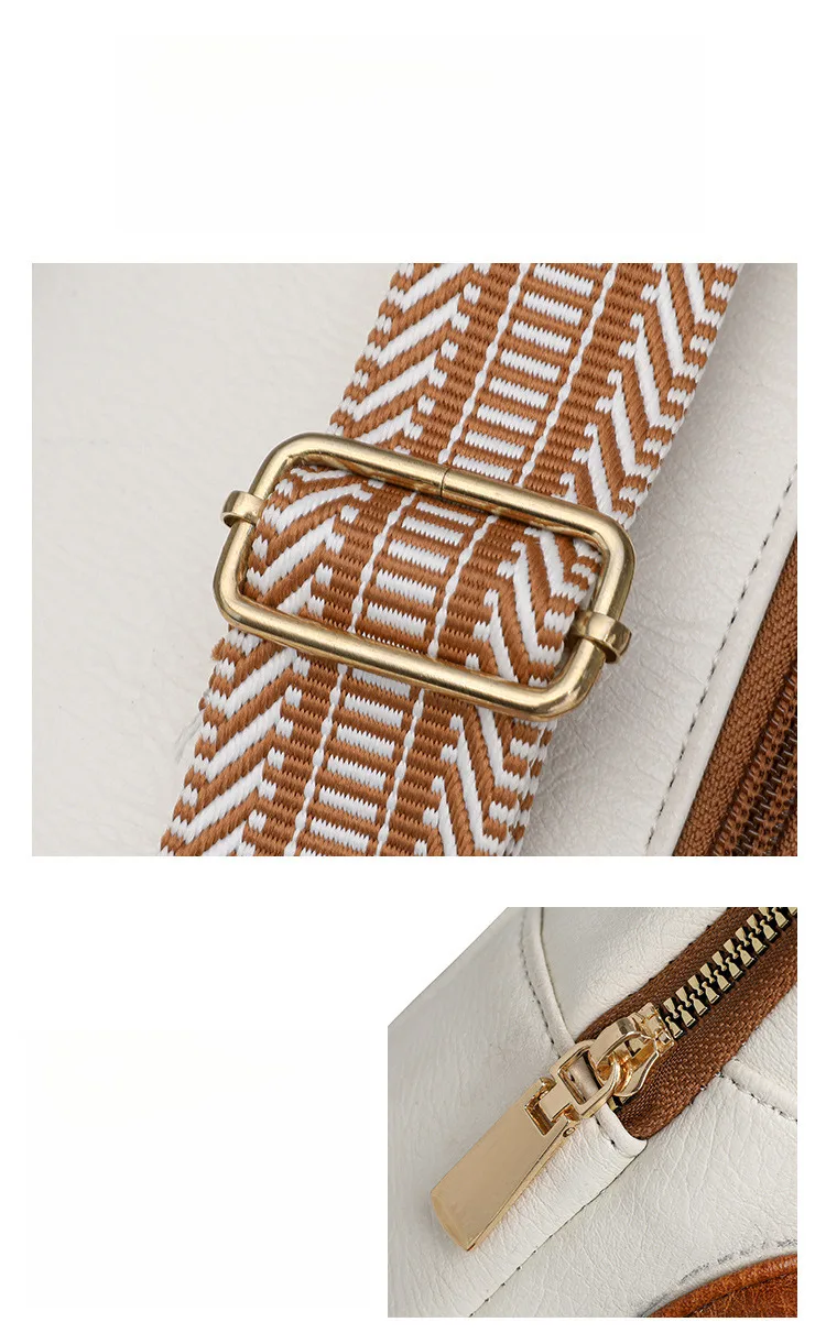 2024 Neue koreanische Ausgabe Vielseitiger modischer Rucksack mit einem Kreuzschultergurt Lässige kleine Brusttasche für Damen_voghion.com