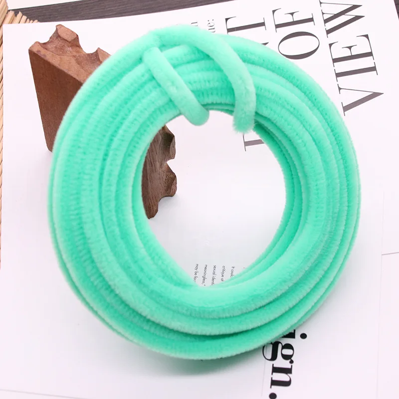 1M Velvet Twist Wire Strip Plush For DIY Flower Craft Ornament Hairpin Jewelry Making Clothing Accessories Handmade Felt Strip