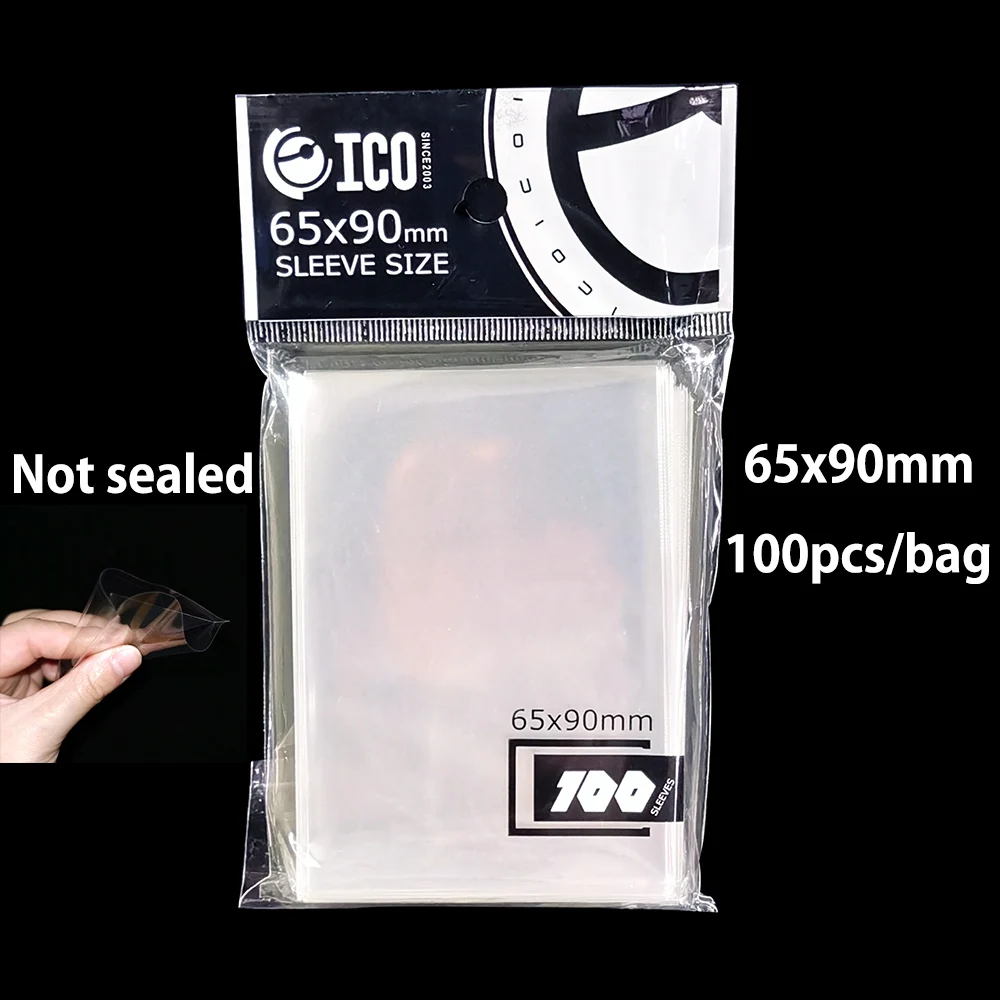 100ピース/パック高品質透明カードスリーブ61 × 88ミリメートル
