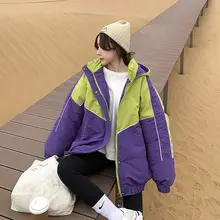 

Fashion Trend Autumn and Winter New Style Plus Velvet Thick Thick Warm Loose Simple Hong Kong Style Hooded Jacket