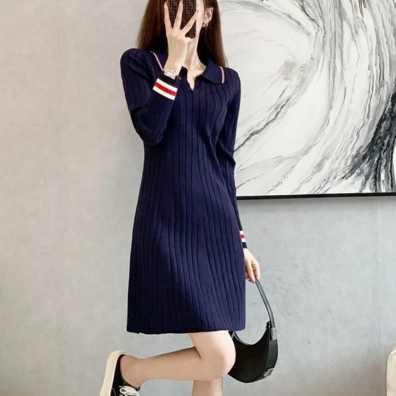 

Extreme Mini Clothes Crochet Dresses for Women Blue Knitted Woman Dress Short Chic and Elegant Pretty Promotion Party Knit Hot