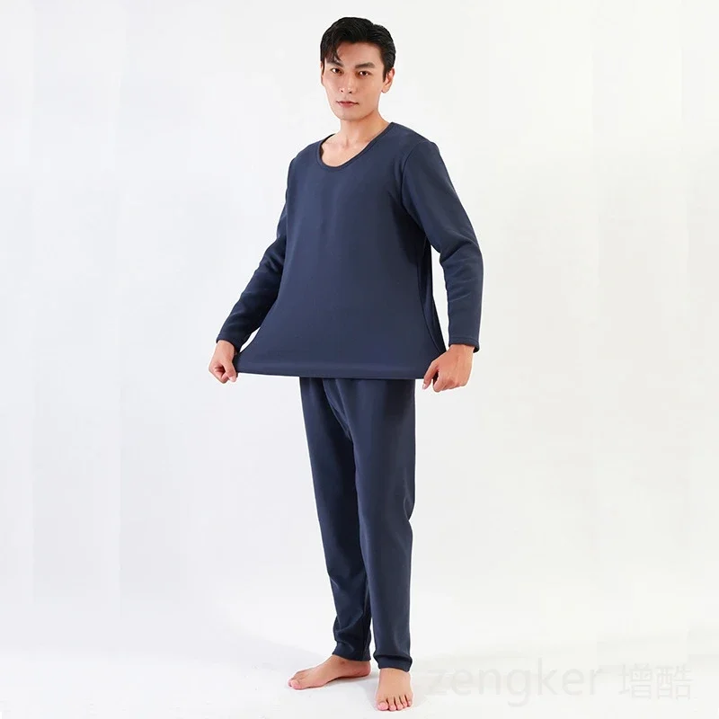 Men's autumn winter thermal underwear thickened thermal suit pijamas 8XL 9XL