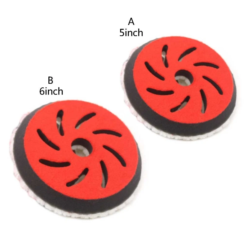 Heavy Cutting Wool Polisher Pad for Cutting, Buffing and Polishing 5"/6" 4