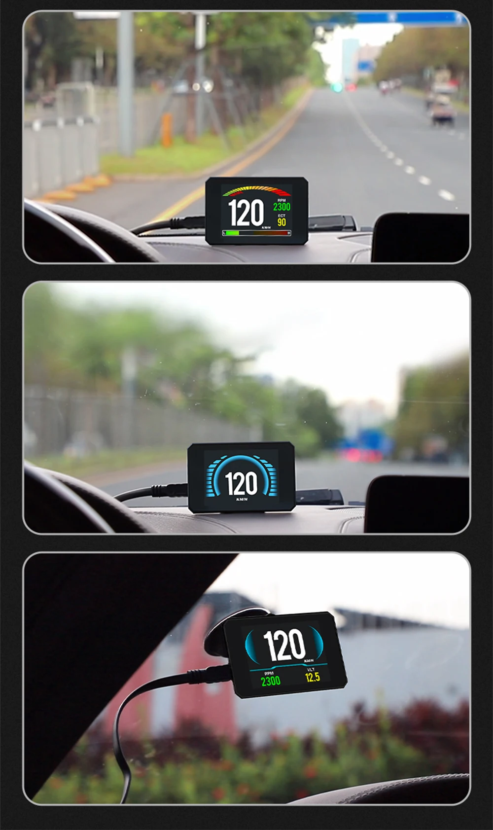Head Up Display HUD Display P16 OBD OBD2 Head Up Display Car Digital Speedometer