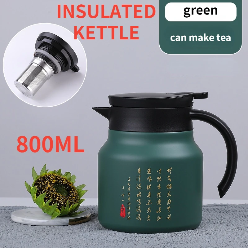 Household Stewed Teapot Stainless Steel Portable Teapot With Handle