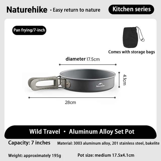 Naturehike Lightweight Camping Cookware Set 5