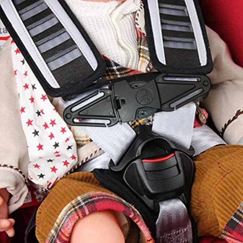 Car Child Safety Seat Belt Shoulder Belt Positioning Buckle Fixer Adjuster Baby Stroller Chest Buckle Lock Accessories seat belt adjuster seat belt strap