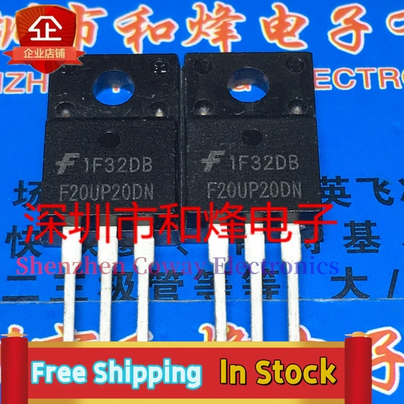 

10PCS-30PCS FFPF20UP20DN F20UP20DN TO-220F 20A 200V In Stock Fast Shipping