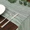 Semi-Sheer Gauze Table Runner Sage Cheesecloth Table Setting Dining Vintage Wedding Party Christmas Banquets Arches Cake Decor 3