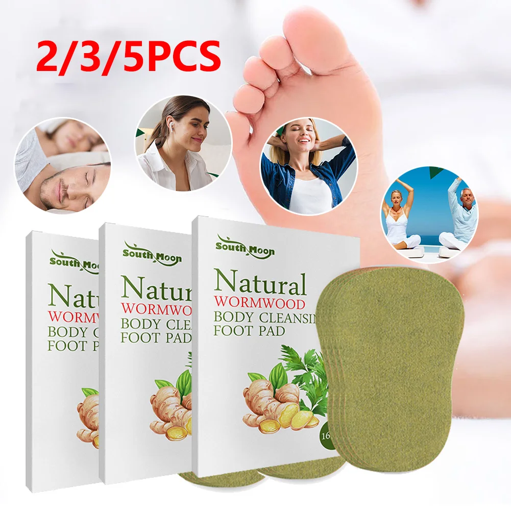 2/3/5pcs Detox Foot Patches Natural Wormwood Body Cleansing Foot Pads
