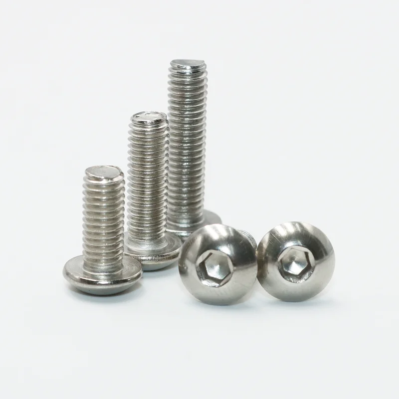 304 Stainless Steel Button Head Hex Socket Cap Screws Kit M2 M3 M4 M5 M6 for Car Furniture Allen Hex Drive Machine Bolts Nut Stainless Steel Screws Screw Bolt Nut Set Hex Nuts Assortment Kit Screw Washer Nut Kit Hexagon Socket Head Cap Screw Auto Fasteners Assortment