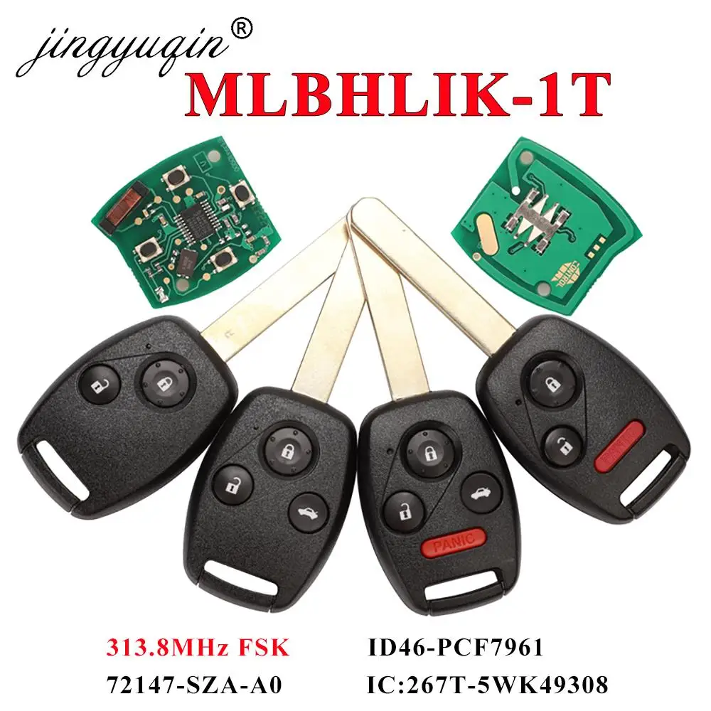 Chiave-per-auto-remota-jingyuqin-per-MLBHLIK-1T-313MHz-313-8MHz-per-Honda-CRV-Accord-2008.jpg Chiave per auto remota Keyforkess per MLBHLIK-1T 313MHz/ 313.8MHz per Honda CRV Accord 2008-2012 con chip ID46 PCF7961 IC:267T-5WK49308 - Chiave per auto remota jingyuqin per MLBHLIK 1T 313MHz 313 8MHz per Honda CRV Accord 2008