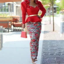 

Women's Dress Patchwork Red Printed Backless Tutu Dress Autumn Spring New Fashion 2022 Party Dresses Female Clothing Office Lady