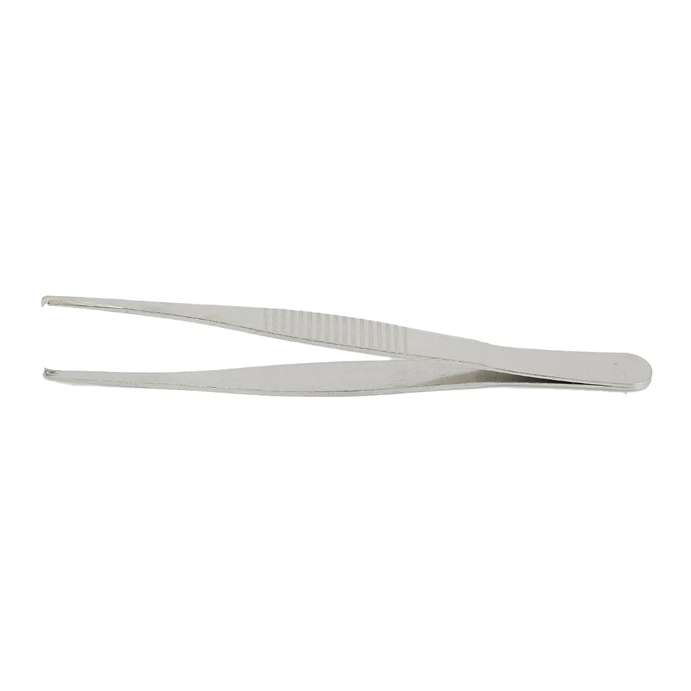 Special Toothed Tweezers Silver Stainless Steel Suturing 125mm / 5Inch Best Price Hook Head Manipulate Needles