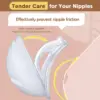 120ML Breast Shell Breastmilk Collector for Breastfeeding 2 Pcs Silicone Breast Pad Nursing Cup Milk Saver for Nursing Moms 5