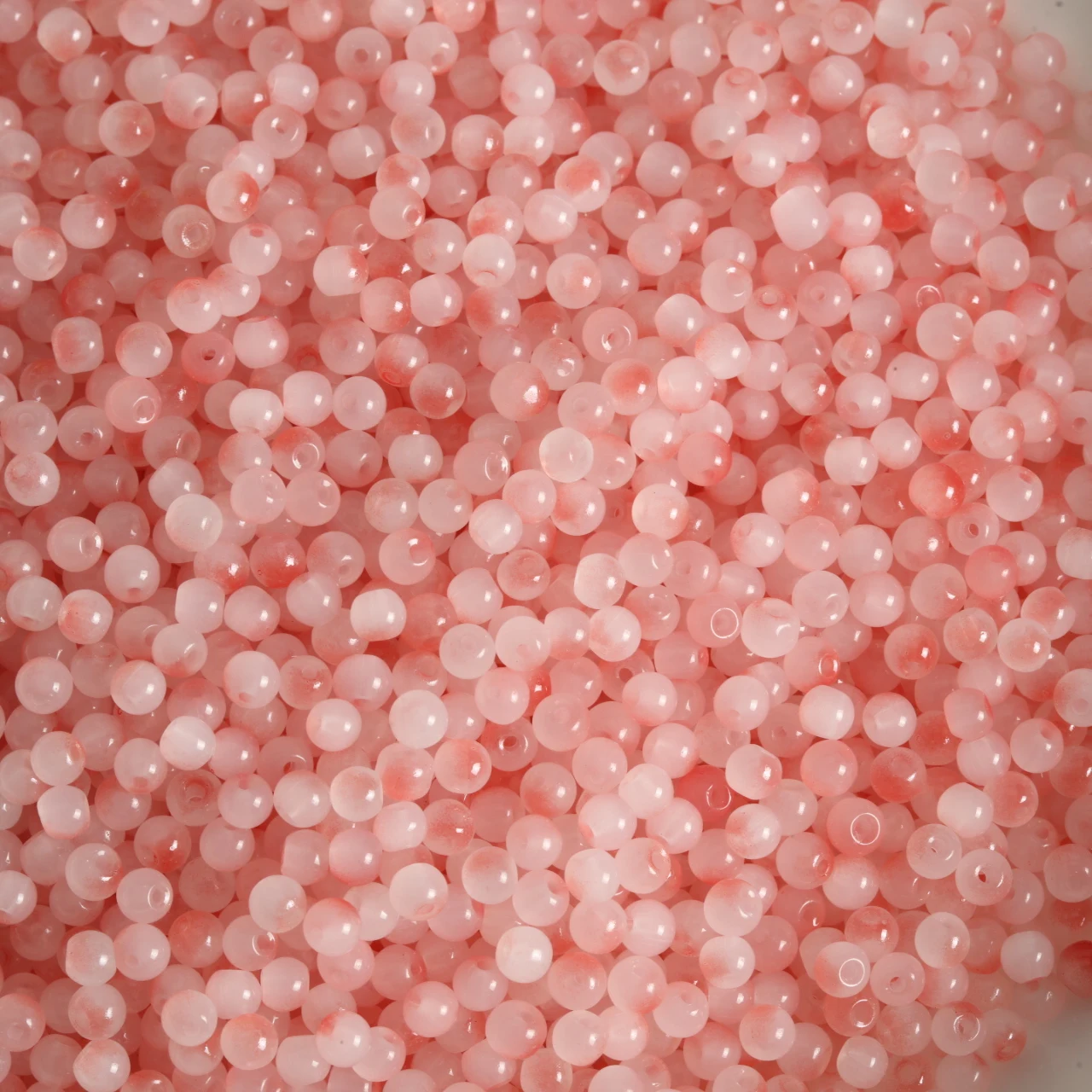 Gradient Blue Pink Purple Glass Beads – 4mm Round