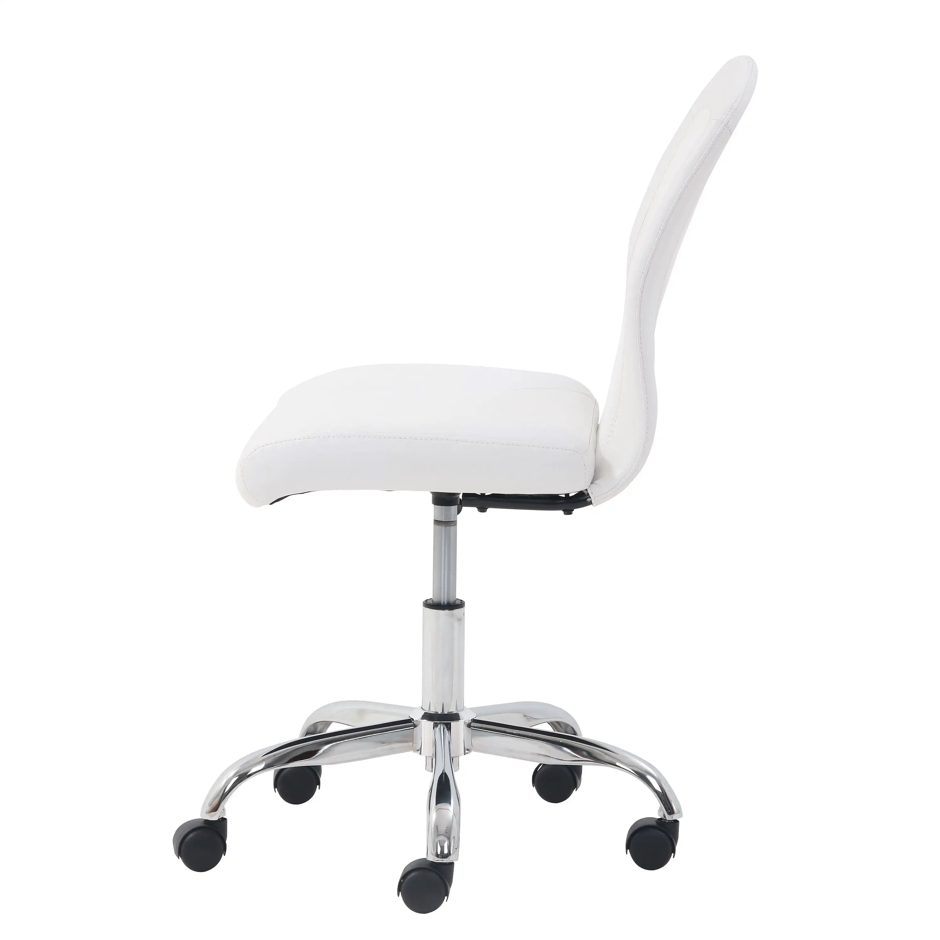 Description Picture 4 of itemComputer Chair Padded Seat with Mid-Back Rolling Casters Durable Metal Base Home Office