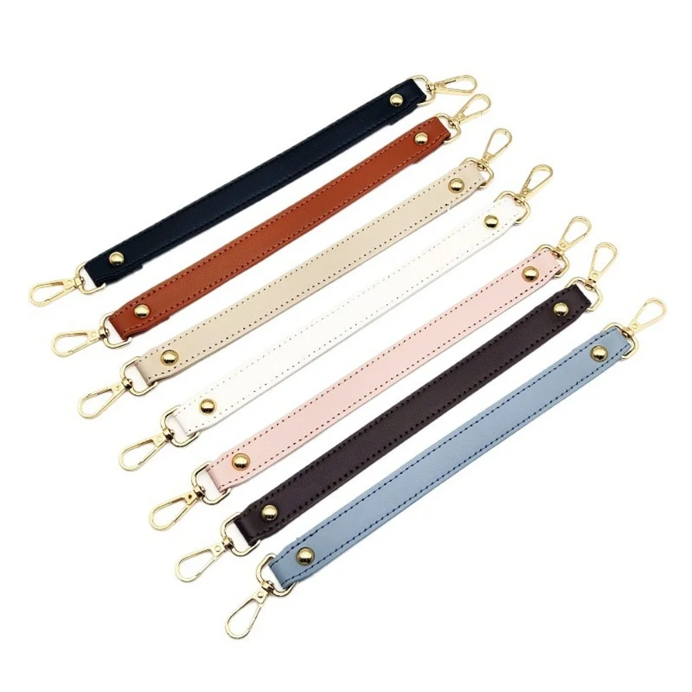 Bag Accessories 36cm Leather Short Bag Strap DIY Hardware Handbag Purse Straps Replacement 18mm Wide Shoulder Strap