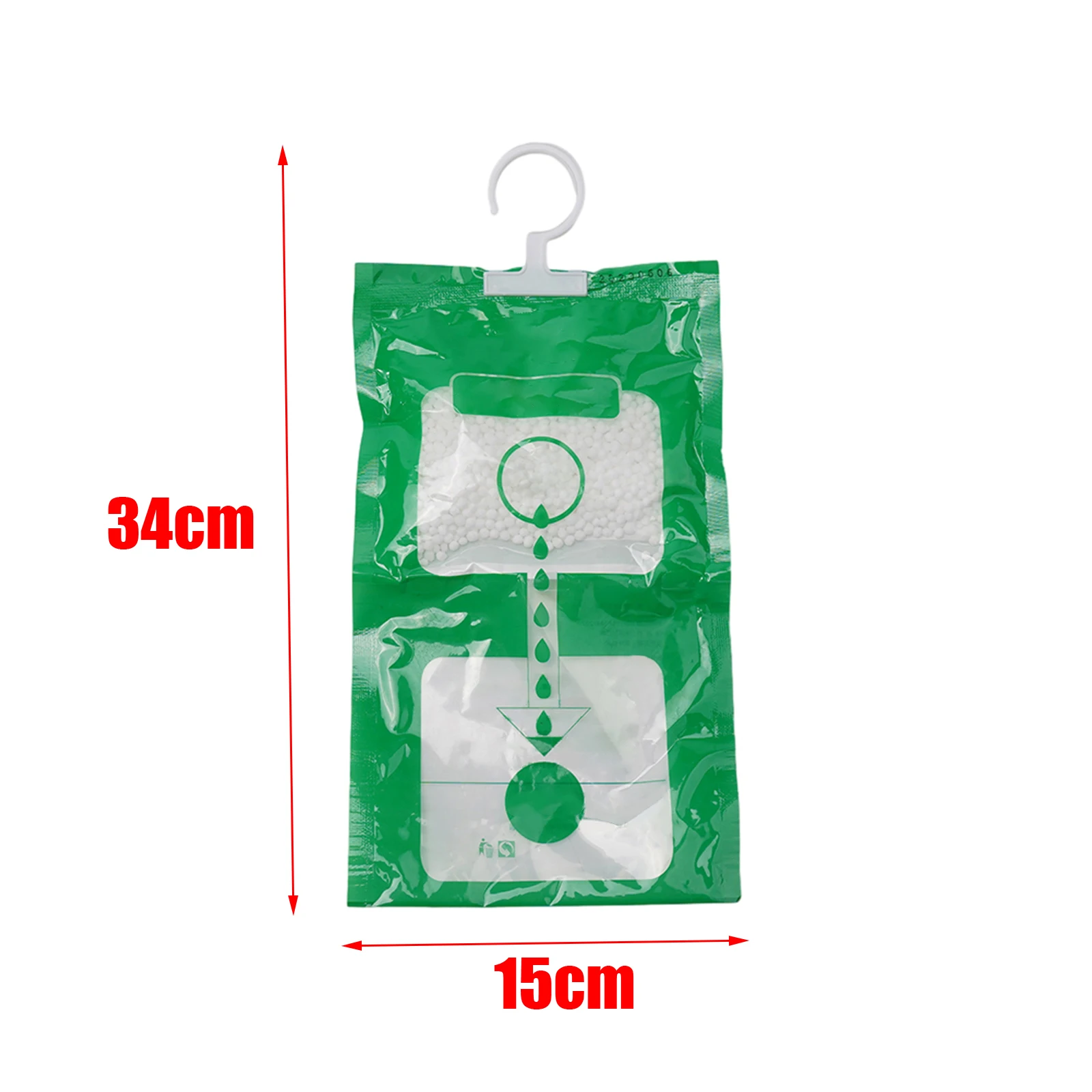 1/5 X Wardrobe Hangable Dehumidifier Bag Wardrobe Drying Bag Moisture Absorber Hanging Moldproof Antihumidity Bags 34*15cm silica gel desiccant,moisture absorber bag,moisture absorber,moisture absorbing bag,clothes dehumidifier
